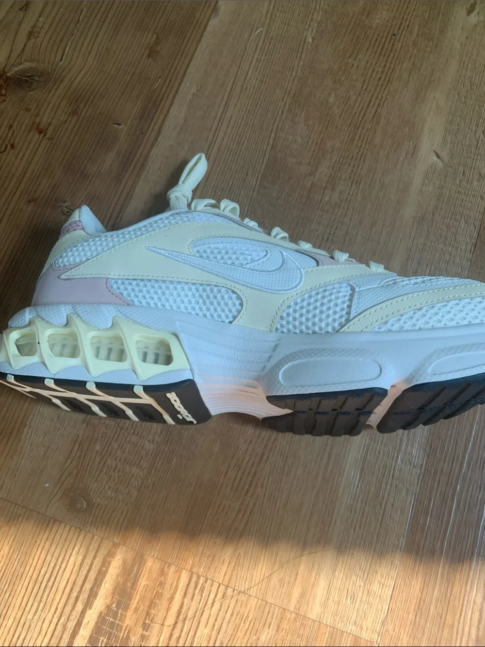 Nike Women's White, Pale Pink & Cream Athletic Sneakers